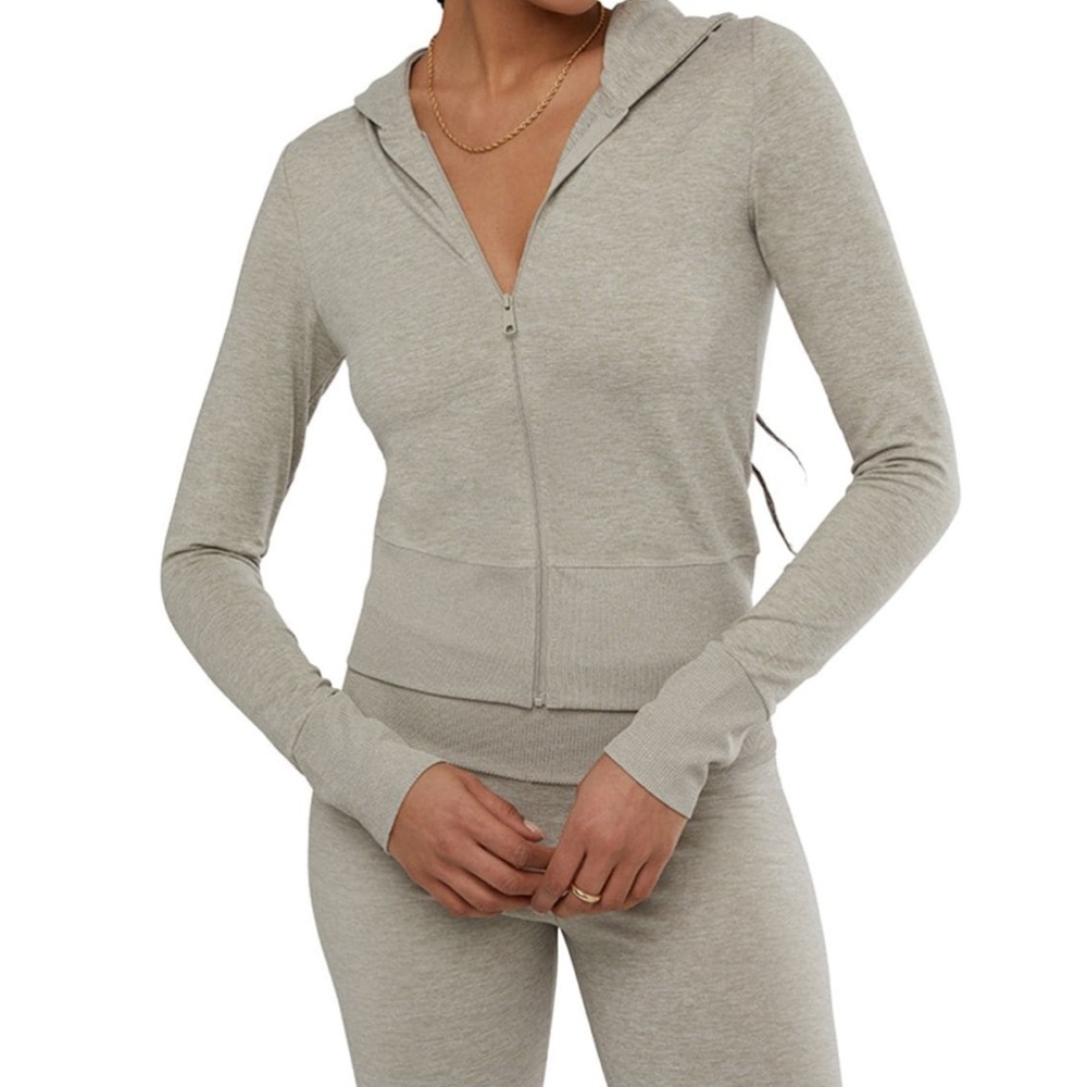 WeWoreWhat Fitted Zip-up Hoodie